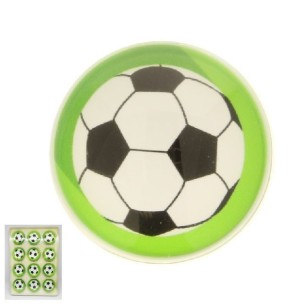 Bomboniera decorazione magnete pallone calcio in vetro 12 pz art 07084