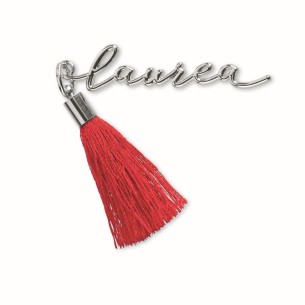 Bomboniera decorazione Ciondolo scritta laurea argento set 12 pz art 28481