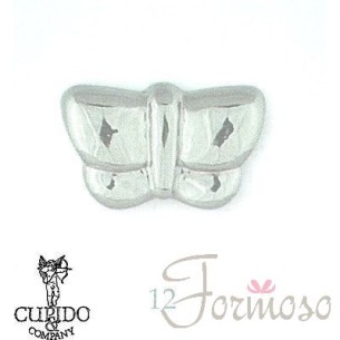 Farfalla charm metallo bomboniera o decorazione 1,2 cm set 12 pz art 57798