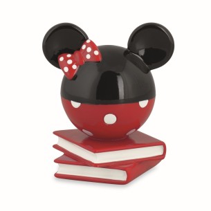 Bomboniera Testa Minnie Disney in Resina Rosso Nero con Scatola Art 69517