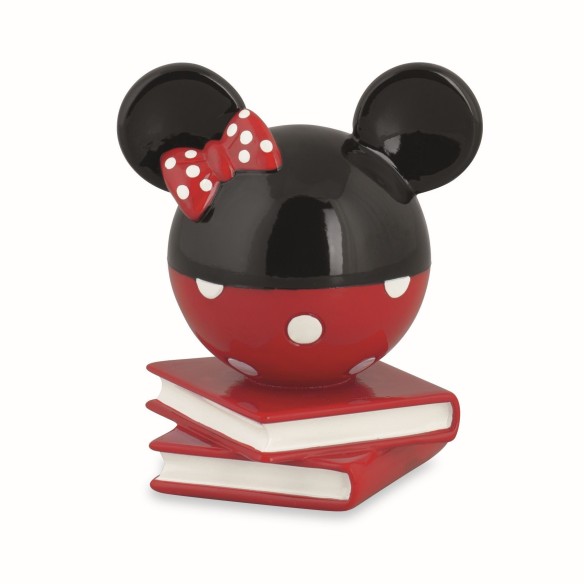 Bomboniera Testa Minnie Disney in Resina Rosso Nero con Scatola Art 69517