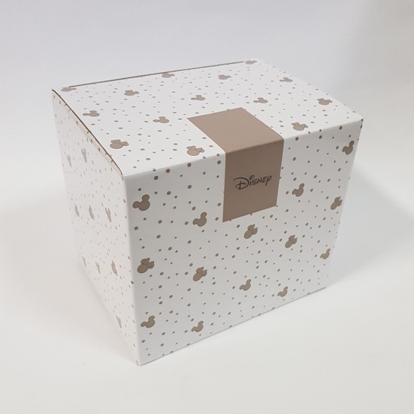 Bomboniera Salvadanaio Testa Topolino Mickey Mouse Disney Resina Rosso Nero con Scatola Art 69515