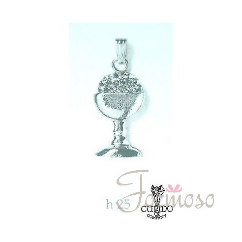 Calice pendente decorazione prima comunione h 25mm set 12 pz art 56842