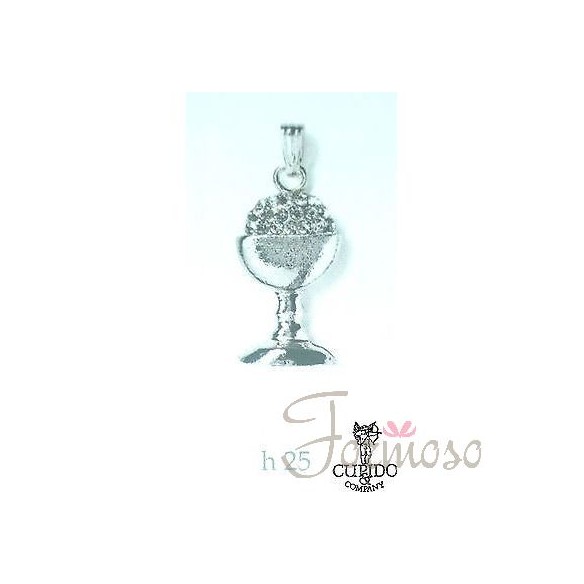 Calice pendente decorazione prima comunione h 25mm set 12 pz art 56842