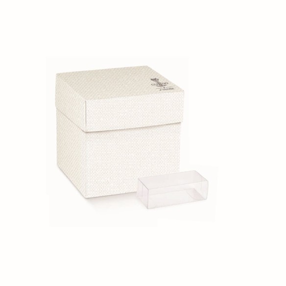 Bomboniera Segnaposto Orsetto Celeste in ceramica smaltata bianca h 12,5 cm art 159