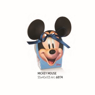Bomboniera Scatola Confetti Faccia di Topolino Mikey mouse GO Disney Celeste 5,5x4xh10,5 cm set 10 pz art 68174