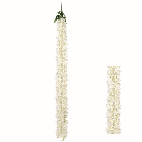 5 fili Ortensia Avorio finta per decorazione Wedding matrimonio da appendere 190 cm art 28754