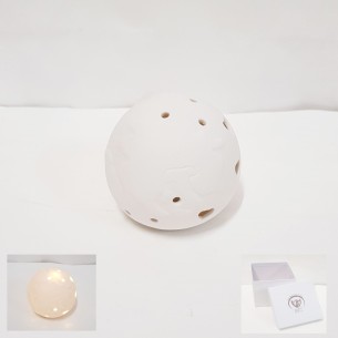 Bomboniera Matrimonio Mondo Sfera Globo in ceramica con Led D 8 cm Art 02226
