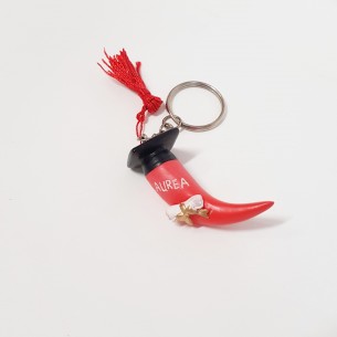 Corno Porta Fortuna Portachiavi in resina bomboniera Decorazione laurea 5 cm art 049859