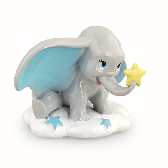 Bomboniera Decorazione DUMBO Disney Celeste Statuina h 3,5 cm Art 69552