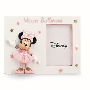 Bomboniera porta foto Minnie Ballerina Disney rosa 15 xh 11,2 cm con Scatola Art 69559