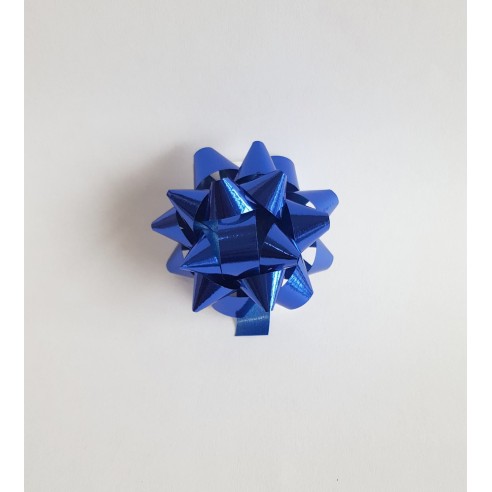 Coccarda stella adesiva decorazione busta pacco regalo 10mm Blu 100 pz art SS10BLU