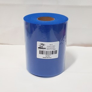 Bobina 12,5 cm 100 mt rotolo tulle decorazioni bomboniere colore Blu art. TEX002Blu