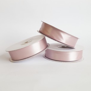 Nastro doppio raso 25 mm rotolo bobina da 50 mt ROSA CIPRIA fai da te - art D2537