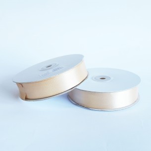 Nastro doppio raso 25 mm rotolo bobina da 50 mt NOCCIOLA fai da te - art D2503