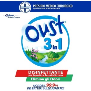 Oust 3in1 Spray Elimina Odori Disinfettante, Confezione da 400 ml 2