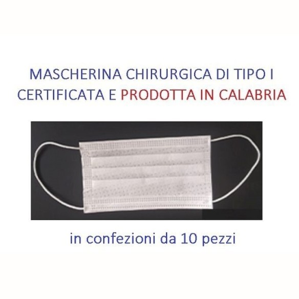 MASCHERINE MONOUSO MASCHERINA 100% POLIESTERE MONOUSO DOPPIO STRATO  10PZ ART MASC02
