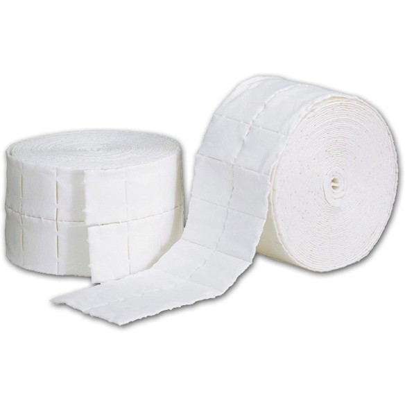 Rotolo Tamponcini di cellulosa in quadrati pretagliati 5 x 4 cm conf. 1000pz