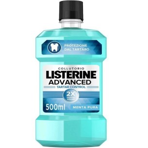 LISTERINE, Collutorio, Advanced Tartar Control, Menta Artica, Doppia Azione, Protezione dal Tartaro, 500ml art 972294159