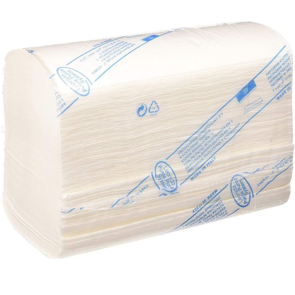 Asciugamano carta ripiegata Monouso per dispenser 22 x 22 cm 210 pz cartone 15 pacchi art CE72121