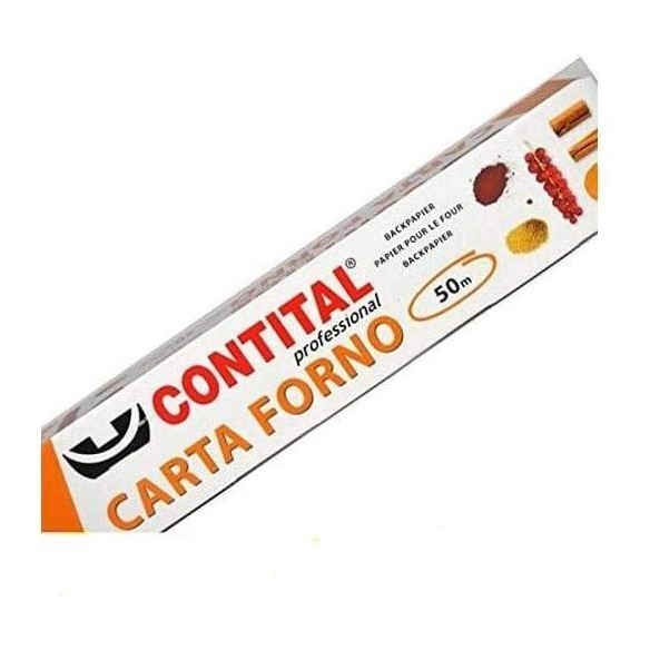 Carta da Forno in rotolo da 50 mt larghezza 40 cm formato Professionale Contital