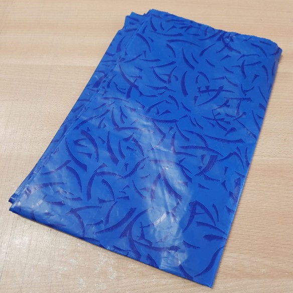 Busta in Plastica colore Blu Manico Fagiolo misura 20 x 40 cm con soffietto conf 10 KG  art PLAST2040