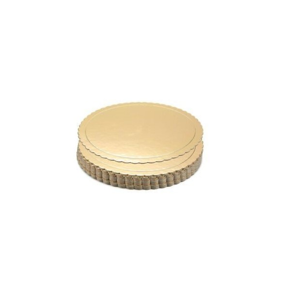 Vassoio Tondo ORO per paste pasticcini per Pasticceria Bar Ristoranti misura 3 confezione da 10 Kg art VASS3