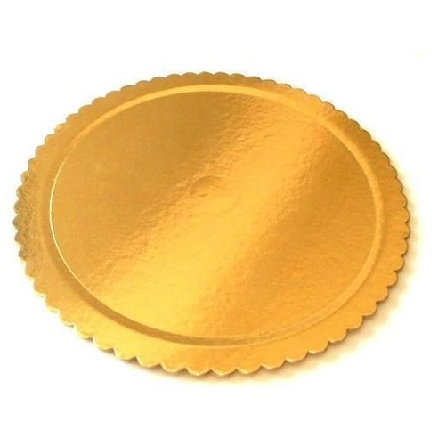 Vassoio Tondo ORO per paste pasticcini per Pasticceria Bar Ristoranti misura 8 confezione da 10 Kg art VASS8