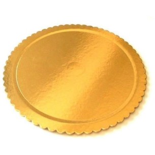 Vassoio Tondo ORO per paste pasticcini per Pasticceria Bar Ristoranti misura 9 confezione da 10 Kg art VASS9