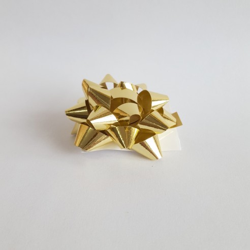 Coccarda fiocco stella adesiva decorazione busta pacco regalo 6,5 mm BLU  100 pz art BLU6,5