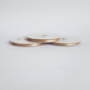 Nastro doppio raso 6 mm rotolo bobina da 50 mt TORTORA fai da te - art D0634