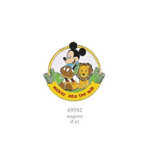 Bomboniera Calamita Mickey Mouse Topolino Disney Giungla Wild Party D  4,5 cm Art 69592