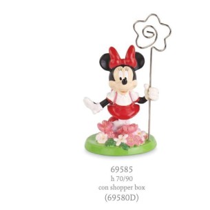 Bomboniera Minnie Disney LOVE NATURAL con clip porta foto h 9 cm con scatola Art 69585