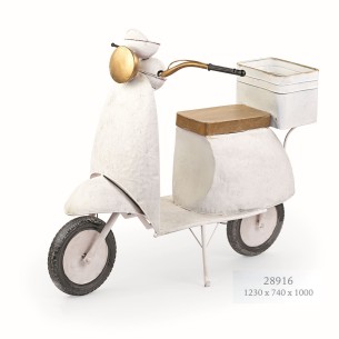 Vespa in metallo Bianco idea Decorazione Wedding Matrimonio confettate 123 x 74 x 100  cm  Art 28916
