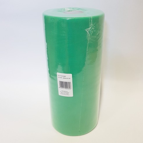 Bobina 25 cm 100 mt rotolo tulle decorazioni bomboniere colore Verde Smeraldo art. SMER30