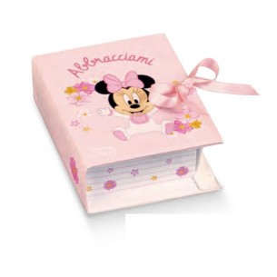Bomboniera Scatola Confetti modello Libro Minnie Baby Disney Rosa 7 x 6 x 3 cm Set 10 pz art 68236