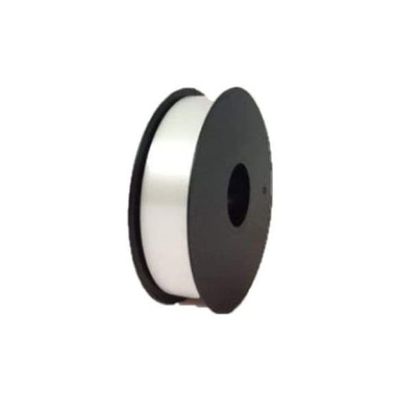 Bobina SATINETTA mm 31 x 100 metri nastro opaco per coccarde Bianco Fai da Te - Art. 68M31.01