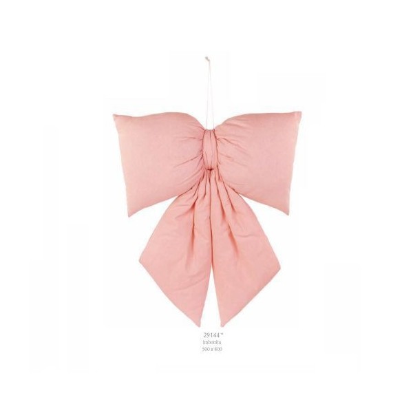 Decorazione Fiocco Rosa imbottito da appendere in tessuto nascita Compleanno  50 x 80 cm art 29144