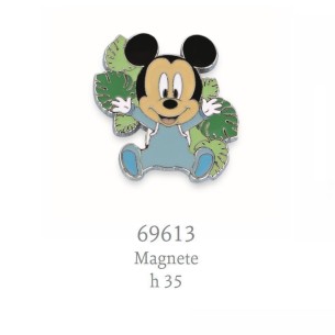 Bomboniera Calamita Mickey Mouse Topolino BABY Disney Celeste D. 3,5 cm Art 69613
