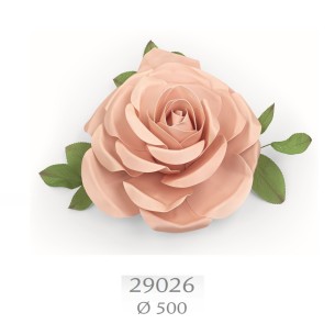 Fiore tipo Rosa in Polietilene ROSA ideale per decorazione wedding D. 50 cm art 29026