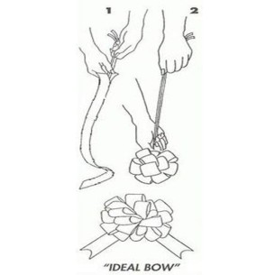 Coccarda fiocco auto tirante 31 mm per matrimonio auto casa sposi ORO LUCIDO confezione 50 pz - art 2570.03 2