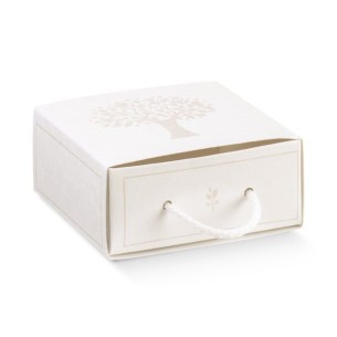 Bomboniera Scatola tipo cassetto per Confetti Albero della vita set 10 pz art 16783