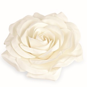 Fiore tipo Rosa in tessuto Avorio ideale per decorazione wedding D 70 cm art 28721