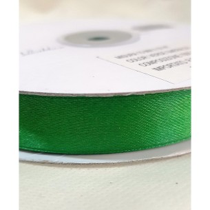 Nastro doppio raso 1 cm rotolo bobina da 50 mt Colore VERDE SMERALDO fai da te - art D10VERDESME
