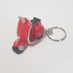 Bomboniera Moto scooter in resina rosso portachiavi laurea h 5 cm art 56856