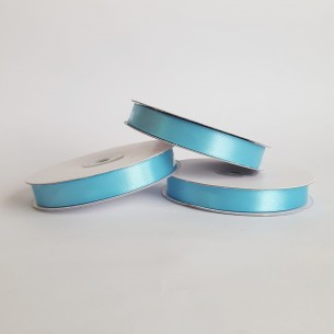 Nastro doppio raso 1,5 cm rotolo bobina da 50 mt Colore TURCHESE fai da te - art D1536