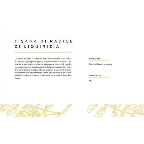 Barattolo Tisana Radice di Liquirizia BIOLOGICA 100% Italiana in Confezione 18 g Art TISANA885277
