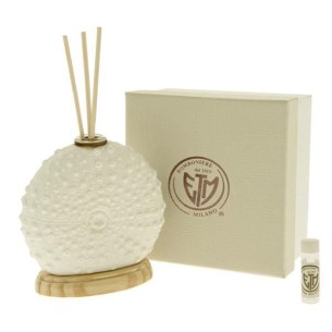 Bomboniera Corallo bianco porcellana Diffusore Profumatore con scatola H 10 cm art 02A032