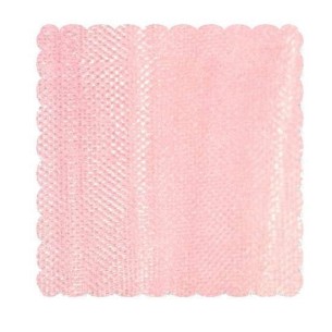 Velo organza Quadrato per confetti fai da te 24 x 24 cm 50 pezzi Rosa art C0382