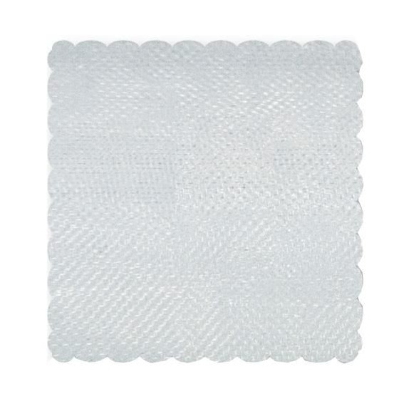 Velo organza Quadrato per confetti fai da te 24 x 24 cm 50 pezzi Bianco art C0379